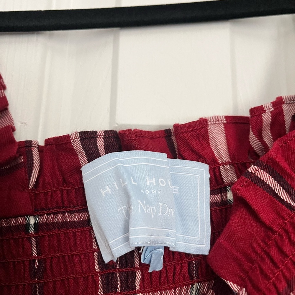 Hill House Red Plaid Smocked Maxi Dress - Picture 2 of 2